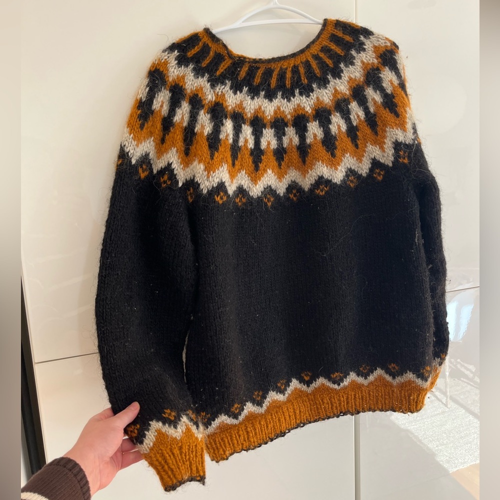 Fair isle wool sweater
